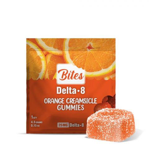 25mg Delta 8 THC Gummy - Orange Creamsicle - Bites - Thumbnail 1